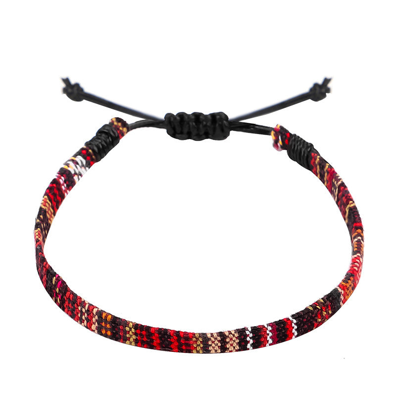 Hand Woven Rainbow Color Anklet Bohemian Style BAZONA