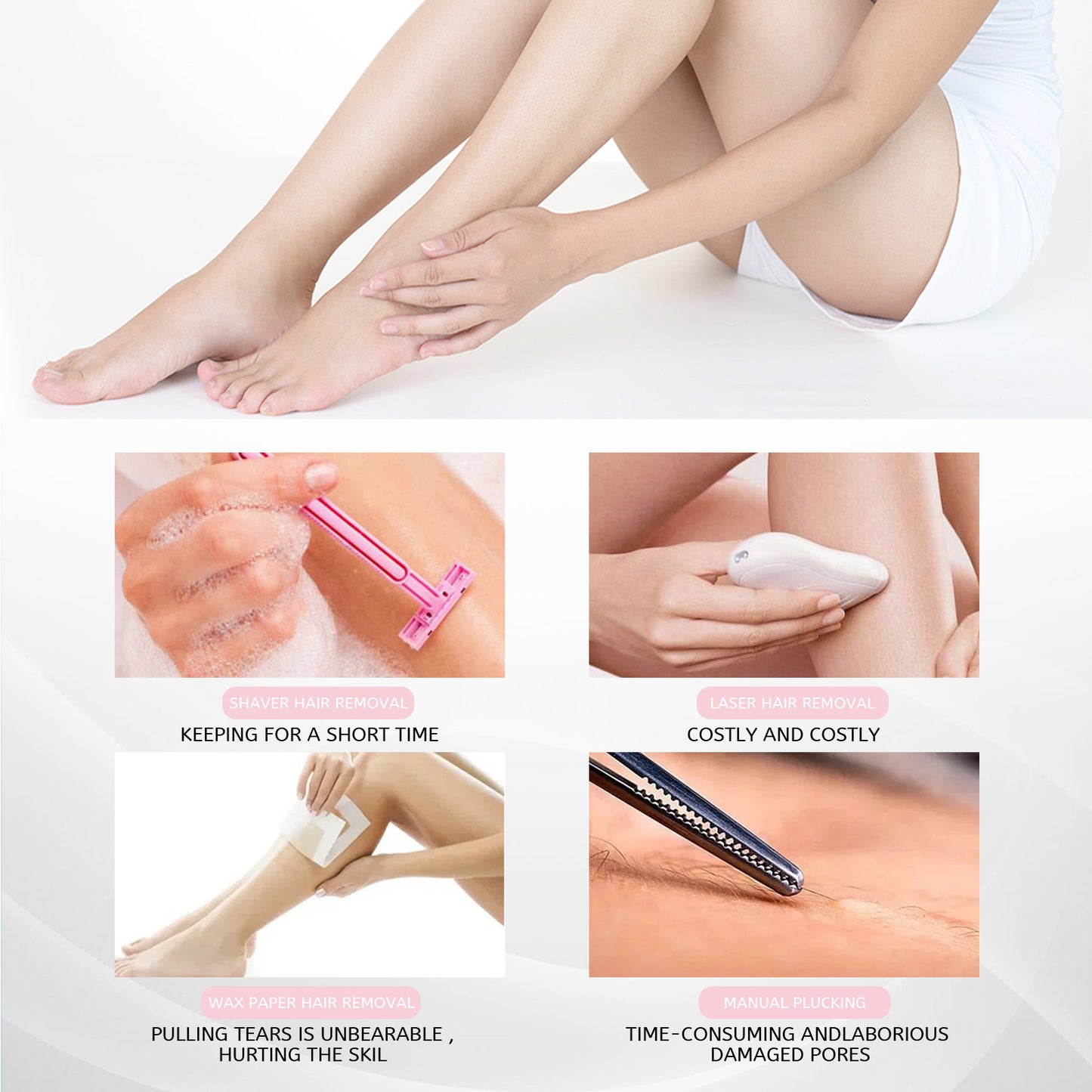 30ml 100ml Hair Removal Spray Depilatory Armpit Hair And Legs Hair Foam Mousse And Removal Is Gentle Hair Cream Spray Non-irritating - bazona.com