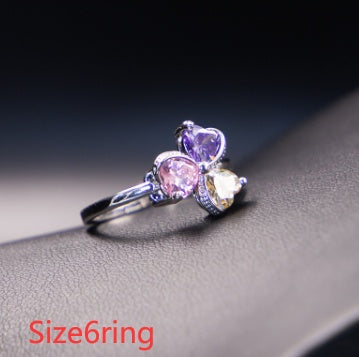 Clover Zircon Diamond Jewellery Set Women BAZONA