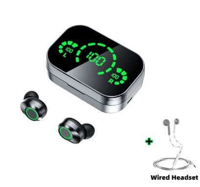 Smart TWS Bluetooth Earbuds YD03 – Digital Screen, In-Ear Fit & LED Breathing Light