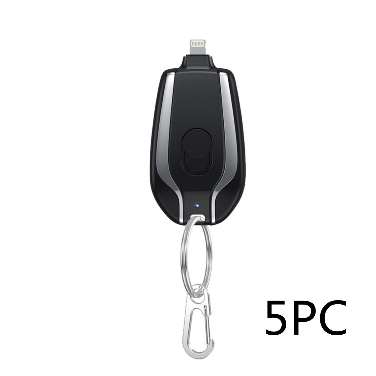 1500mAh Mini Power Emergency Pod Keychain Charger With Type-C Ultra-Compact Mini Battery Pack Fast Charging Backup Power Bank BAZONA