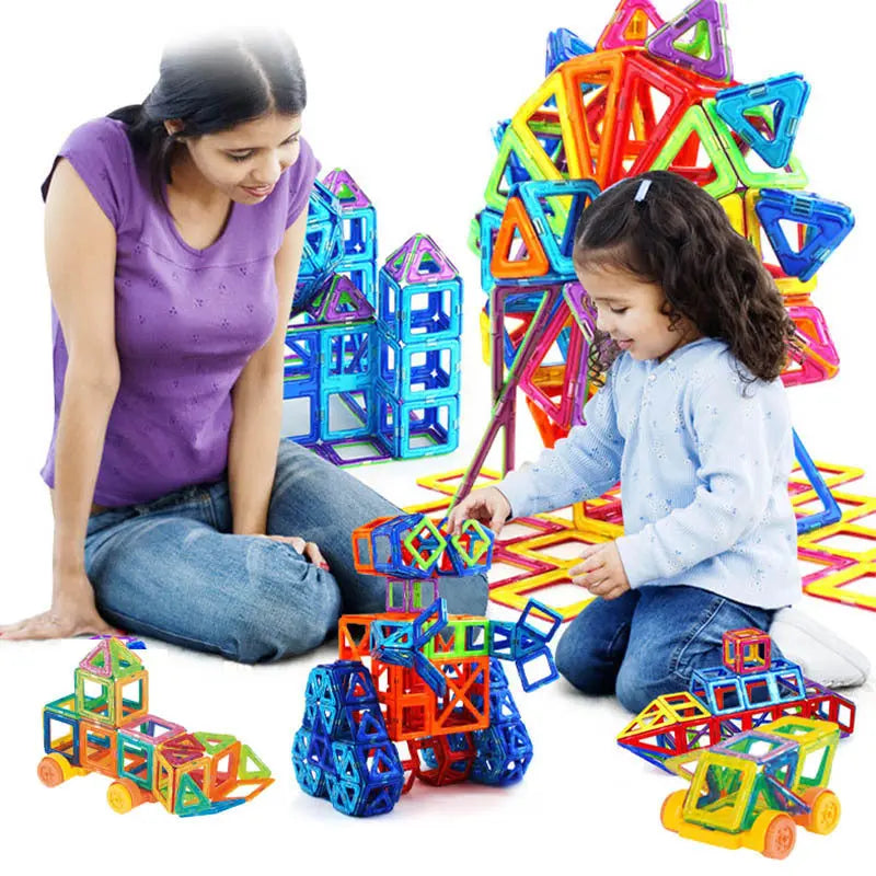 Magnetic Building Blocks DIY Magnets Toys For Kids Designer Construction Set Gifts For Children Toys - bazona.com