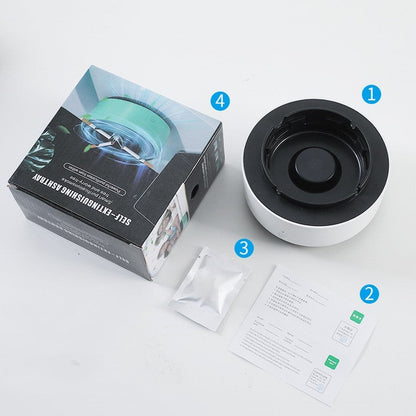 Smoke Removal Air Purification Ashtray Anion Purification Practical Automatic Purifier Ashtray Portable Gadgets For Car Ashtray BAZONA