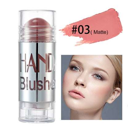 Cheek Blusher Shimmer Blush Stick Face Makeup Highlighter Bronzer Contour Cream Long-lasting Facial Make Up Cosmetics BAZONA