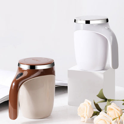 Rechargeable Model Automatic Stirring Cup Coffee Cup High Value Electric Stirring Cup Lazy Milkshake Rotating Magnetic Water Cup BAZONA