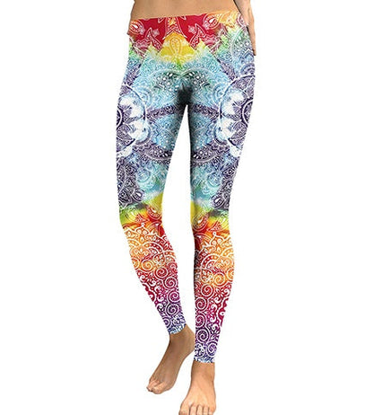 Summer hot new 3D digital printing nine pants wholesale slim stretch leggings BAZONA