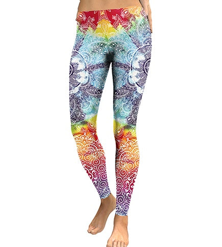 Summer hot new 3D digital printing nine pants wholesale slim stretch leggings BAZONA