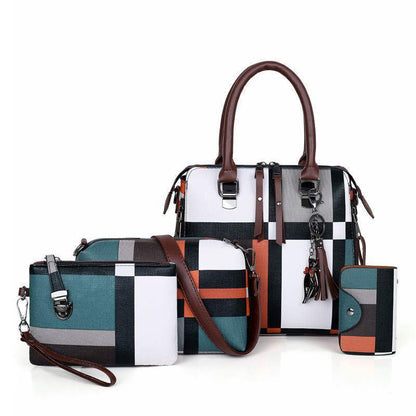 New Luxury Handbags Plaid Women Bags Designer BAZONA