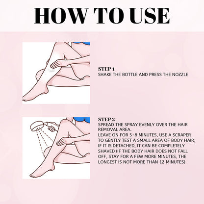 30ml 100ml Hair Removal Spray Depilatory Armpit Hair And Legs Hair Foam Mousse And Removal Is Gentle Hair Cream Spray Non-irritating - bazona.com