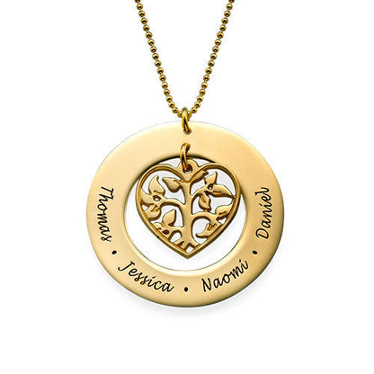 Personalize hart treee necklace ring necklace BAZONA
