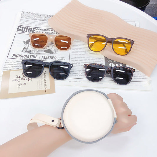 Trendy Foldable Sunglasses For Women TR Polarized Folding Sun Glasses BAZONA