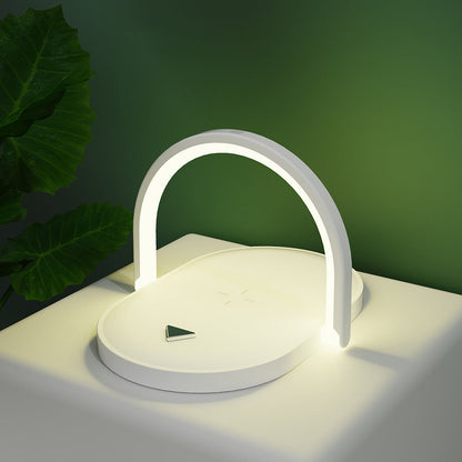 3 In 1 Foldable Wireless Charger Night Light Wireless Charging Station Stonego LED Reading Table Lamp 15W Fast Charging Light BAZONA