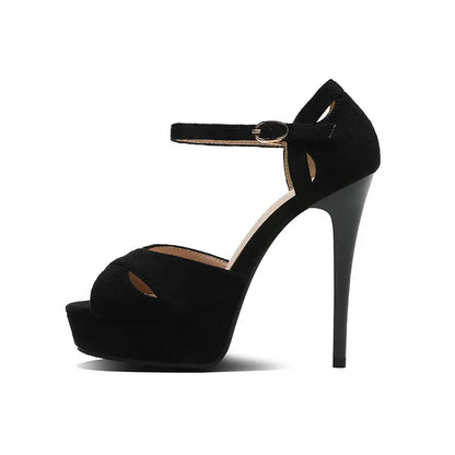 Stiletto High Heels Women's Fish Mouth Platform Sandals - bazona.com
