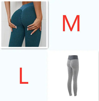 Plaid Leggings Fitness Yoga Pants Women's Seamless High Waist Breathable Gym Leggings - bazona.com