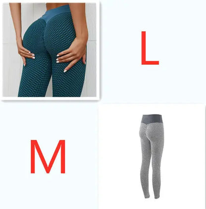Plaid Leggings Fitness Yoga Pants Women's Seamless High Waist Breathable Gym Leggings - bazona.com
