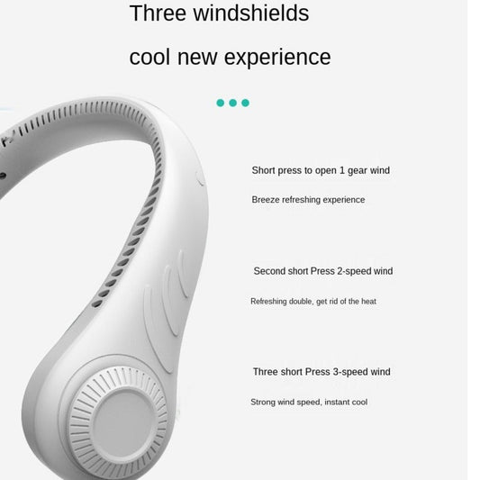 Mini Leafless Handheld Fan With USB Charging BAZONA