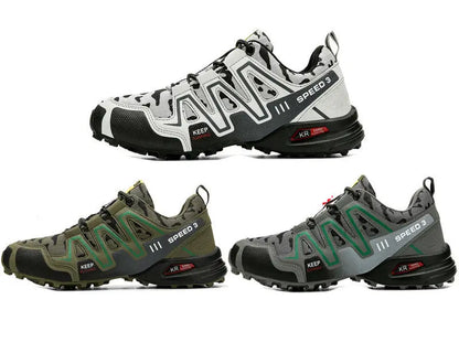 Men Hiking Shoes Climbing Male Sports Shoes Work Safety Toe Tactical Non-Slip Durable Trekking Sneakers Mens Footwear - bazona.com