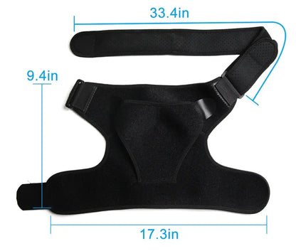 Neoprene Brace Dislocation Injury Arthritis Pain Shoulder Support - bazona.com