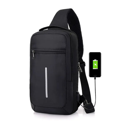 Anti-theft USB charging chest bag with you - bazona.com