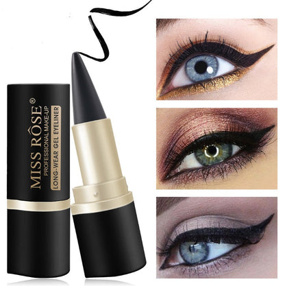 Waterproof Black Eyeliner Liquid Eye Liner Pen Pencil Gel Beauty Makeup Cosmetic Eyelashes Waterproof Eye Liner Makeup Tool BAZONA