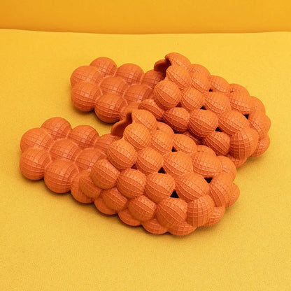 New Summer Fashion Massage Mesh  Bubble  Bathroom Slides Home Indoor Anti-Skid Shoes - bazona.com
