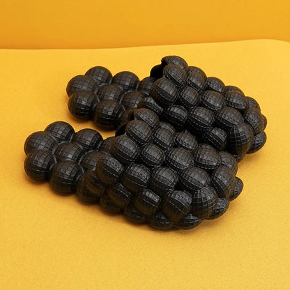 New Summer Fashion Massage Mesh  Bubble  Bathroom Slides Home Indoor Anti-Skid Shoes - bazona.com