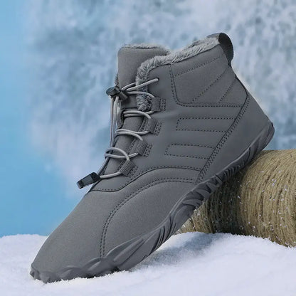 Outdoor Sports Cotton Shoes For Men And Women Winter Warm Slip-on Boots Wear-resistant Anti-ski Thickened Shoes Couple - bazona.com
