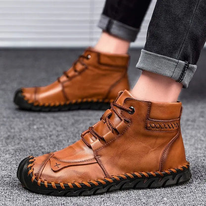 Leather shoes leather men casual shoes - bazona.com