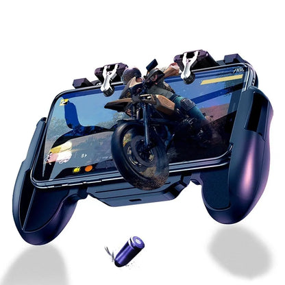 Compatible with Apple, New Arrive Wireless Gamepad Telescopic Controller iOS Android Phone Gaming Trigger with fan - bazona.com