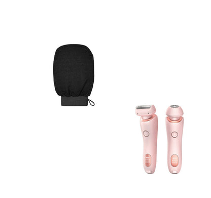 2 In 1 Hair Removal Epilator USB Rechargeable Trimmer Women Body Razor Face Leg Armpit Bikini Hand Pubic Shaver Hair Remover BAZONA