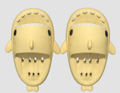 Shark Slippers With Drain Holes Shower Shoes For Women Quick Drying Eva Pool Shark Slides Beach Sandals With Drain Holes - bazona.com