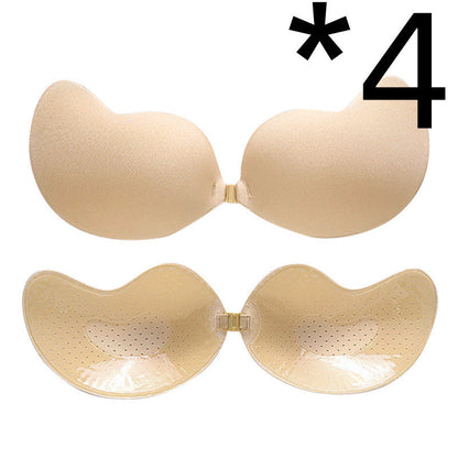 Invisible Push Up Bra Backless Strapless Bra Seamless Front Closure Bralette Underwear BAZONA