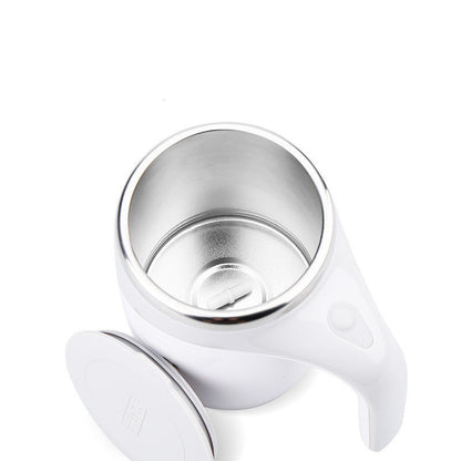 Rechargeable Model Automatic Stirring Cup Coffee Cup High Value Electric Stirring Cup Lazy Milkshake Rotating Magnetic Water Cup BAZONA