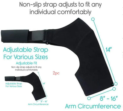 Neoprene Brace Dislocation Injury Arthritis Pain Shoulder Support - bazona.com
