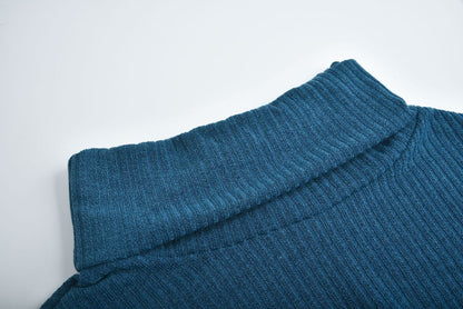 Women's Knit Sweater with Lapel Collar - Women's Knit Pullover Sweater BAZONA