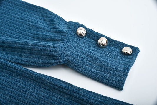 Women's Knit Sweater with Lapel Collar - Women's Knit Pullover Sweater BAZONA