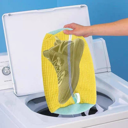 Shoes Laundry Bag Shoe Wash Bag For Washing Machine Reusable Zipper Shoe Washing Bag Sneaker Tennis Shoe Cleaner Kit Remove Dirt BAZONA