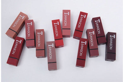 New set of 12-color square tube lipstick matte lipstick BAZONA