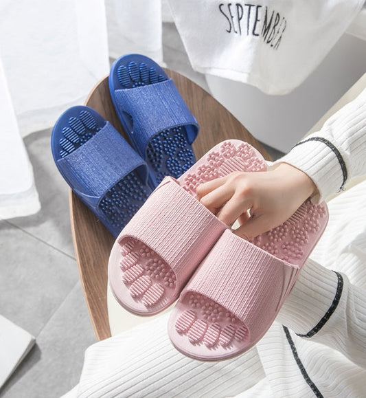 Reflexology Foot Massage Slippers Bath Slippers Tension Relief Acupuncture Feet Massager Household Slipper Foot Health Care BAZONA