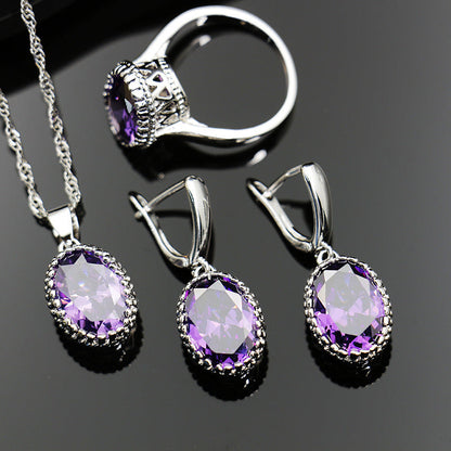 Bride Wedding Party Dinner Jewellery Set Hair Claw Diamond Jewellery BAZONA