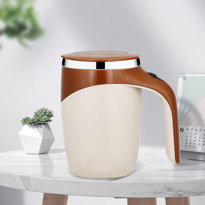 Rechargeable Model Automatic Stirring Cup Coffee Cup High Value Electric Stirring Cup Lazy Milkshake Rotating Magnetic Water Cup BAZONA