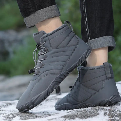 Outdoor Sports Cotton Shoes For Men And Women Winter Warm Slip-on Boots Wear-resistant Anti-ski Thickened Shoes Couple - bazona.com