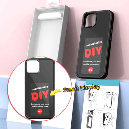 E-ink Screen Phone Case Unlimited Screen Projection Personalized Phone Cover Battery Free New Designer Luxury Phone Case BAZONA
