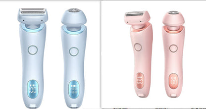 2 In 1 Hair Removal Epilator USB Rechargeable Trimmer Women Body Razor Face Leg Armpit Bikini Hand Pubic Shaver Hair Remover BAZONA