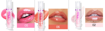 New Tube Lip Rich Lip Color Slightly Spicy Lip Honey Lip Glass Mirror Face Lip Mirror Liquid Lipstick BAZONA