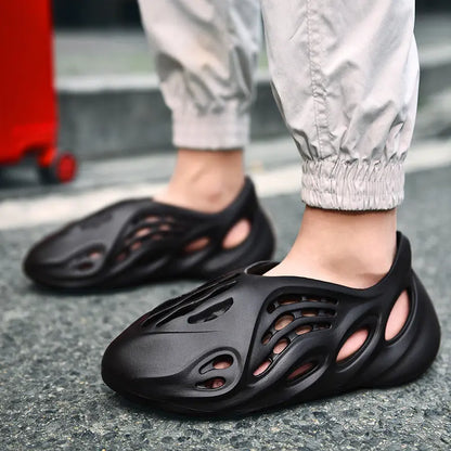 Non Slip Slides Slippers Clogs Closed-toe Garden Shoes Outdoor Sandals Beach Shoes - bazona.com