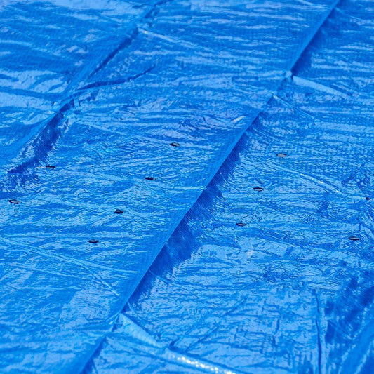 New Swimming Pool Cover 183CM Blue Cloth Round Mat Family Garden Rainproof Dust Cover UV Resistant Mat Home Pool Accessories BAZONA