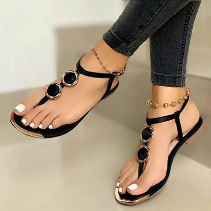 Women's Flat Sandals Summer Beach Shoes - bazona.com