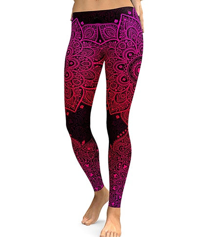 Summer hot new 3D digital printing nine pants wholesale slim stretch leggings BAZONA