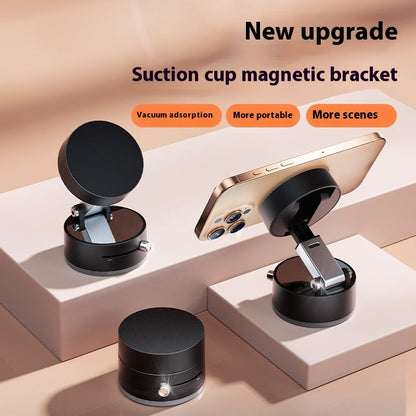 Foldable Magnetic Vacuum Car Phone Holder Foldable Suction Cup With Suction Cup Hands-Free Navigation For Smart Phone BAZONA